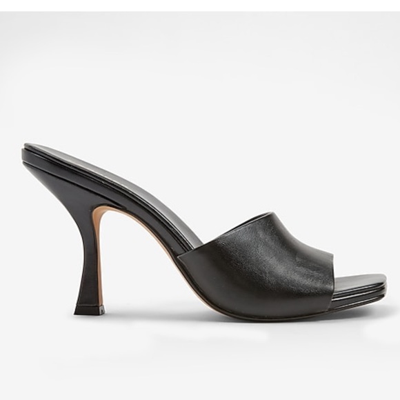 Express Square Toe Mid Heel Sandals - Picture 1 of 8